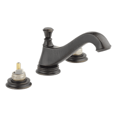 Picture of Delta Cassidy Two Handle Widespread Lavatory Faucet with Pop-Up Drain, less Handles, 6 to 16 in Centers, Venetian Bronze