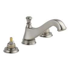 Picture of Delta Cassidy Two Handle Widespread Lavatory Faucet with Pop-Up Drain, less Handles, 6 to 16 in Centers, Stainless Steel
