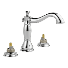 Picture of Delta Cassidy Two Handle Widespread Lavatory Faucet with Pop-Up Drain, less Handles, 6 to 16 in Centers, Chrome