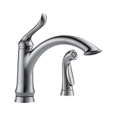 Picture of Delta Linden Single Handle Kitchen Faucet with Spray, 1.8 gpm, Arctic Stainless