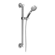 Picture of Delta ActivTouch 9-Setting Shower Package with Hand Shower, Slide/Grab Bar and Hose, Chrome