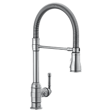 Picture of Delta Broderick Pro Single Handle Pull-Down Kitchen Faucet with Spring Spout, Arctic Stainless