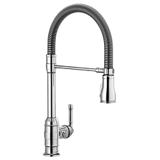 Picture of Delta Broderick Pro Single Handle Pull-Down Kitchen Faucet with Spring Spout, Chrome