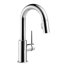 Picture of Delta Trinsic Single Handle Pull-Down Bar/Prep Faucet, Chrome