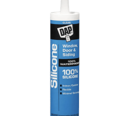Picture of DAP Window and Door 9.8 oz 1-Component 100% Silicone Rubber Sealant, Cartridge, Clear
