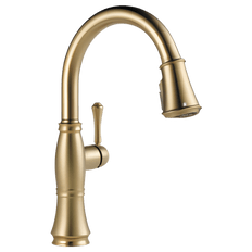 Picture of Delta Cassidy Single Handle Pull-Down Kitchen Faucet, Lumicoat Champagne Bronze