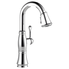 Picture of Delta Cassidy Single Handle Pulldown Bar/Prep Kitchen Faucet, Lumicoat Arctic Stainless