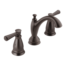 Picture of Delta Linden Two Handle Widespread Lavatory Faucet with Pop-Up Drain, 4 to 16 in Centers, Venetian Bronze