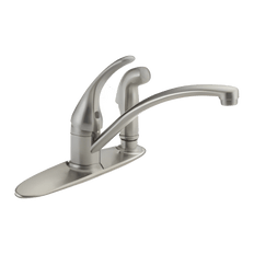 Picture of Delta Foundations Single Handle Kitchen Faucet with Integral Spray, Stainless