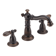 Picture of Delta Victorian Two Handle Widespread Lavatory Faucet with Pop-Up Drain, 4 to 16 in Centers, Venetian Bronze