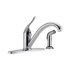 Picture of Delta Commercial Single Handle Kitchen Faucet with Spray, 1.8 gpm, Chrome