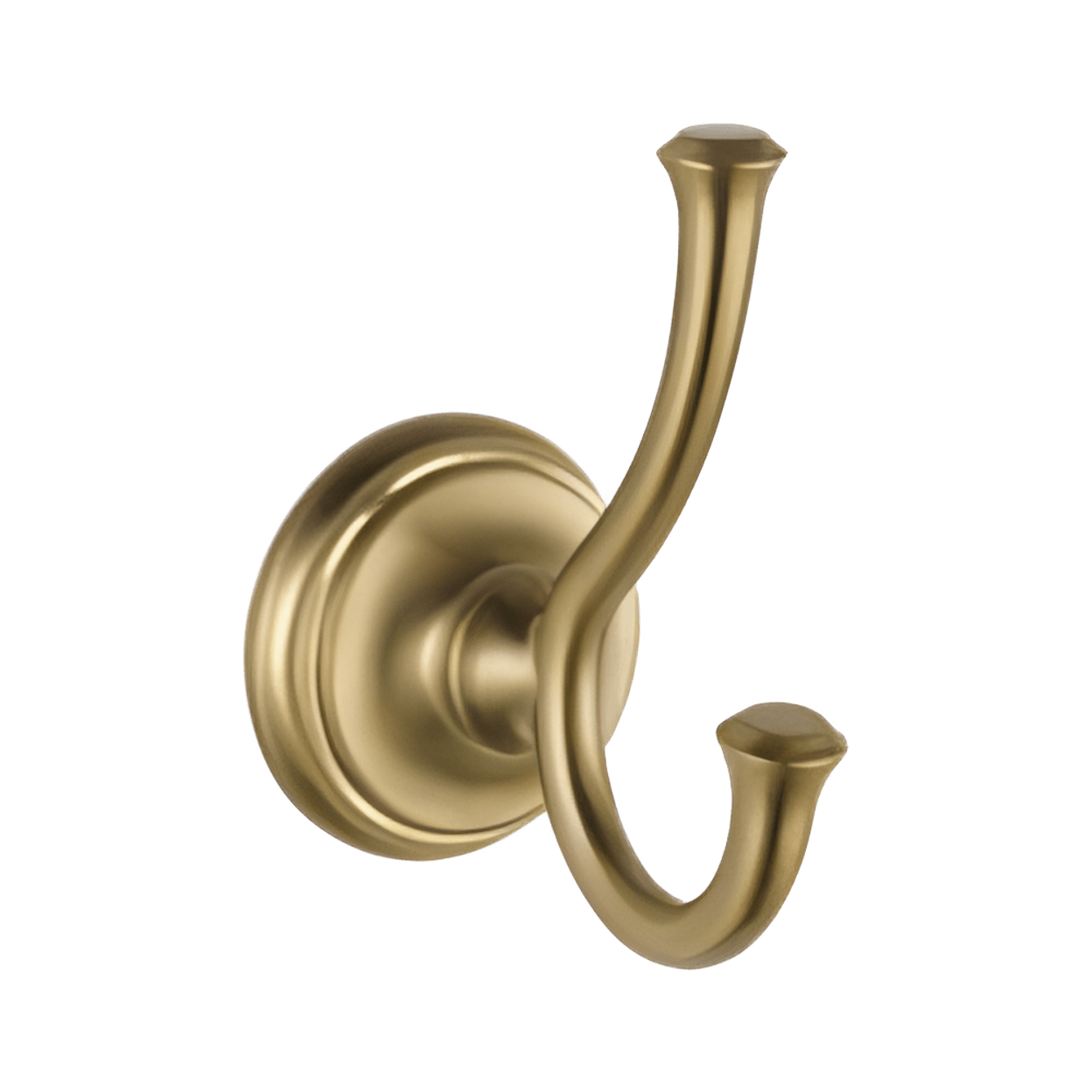 Delta Cassidy Double Robe Hook, Champagne Bronze