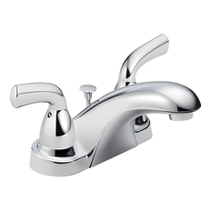 Picture of Delta Foundations Two Handle Centerset Lavatory Faucet with Pop-Up Drain, Chrome