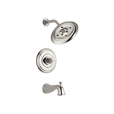 Picture of Delta Cassidy 1-Function Tub and Shower Trim Without Handle, 1.75 gpm, Pressure Balanced, Polished Nickel