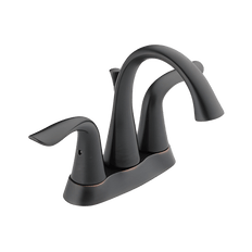 Picture of Delta Lahara Two Handle Centerset Lavatory Faucet with Pop-Up Drain, Venetian Bronze