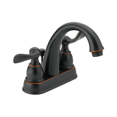 Picture of Delta Windemere Two Handle Centerset Lavatory Faucet with Pop-Up Drain, Oil Rubbed Bronze