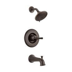 Picture of Delta Linden Single Handle 1-Function Tub and Shower Faucet Trim, 1.75 gpm, Pressure Balanced, Venetian Bronze
