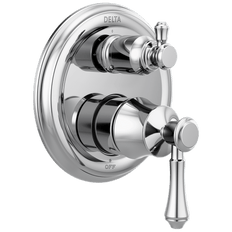 Picture of Delta Traditional Lever Handle Valve Trim With 3-Setting Integrated Diverter, 7 in Trim, Chrome