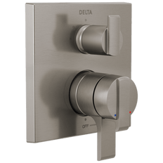 Picture of Delta Angular Modern Two Handle Monitor 17 Series Valve Trim With 3-Setting Integrated Diverter, Stainless