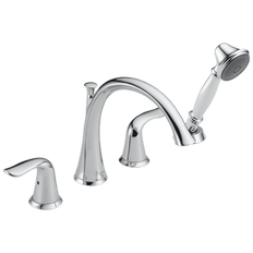 Picture of Delta Lahara Two Handle Roman Tub Trim with Hand Shower, Chrome