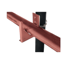 Picture of Holdrite Bonded Steel Pipe-on-Pipe Bracket For 1/2 to 3 inch CTS Pipe, 4-1/2 inch x 4-1/2 inch, Copper Plated