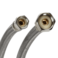 Picture of Fluidmaster PRO 3/8 Comp x 1/2 inch FIP x 12 inch Flexible Faucet Connector, Stainless