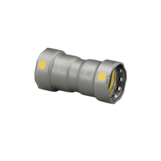 Picture of MegaPressG 6615 1 inch x 1 inch Coupling With Stop, Press x Press, Lead Free, Zinc-Nickel Coated Carbon Steel