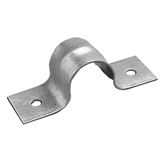 Picture of 1-1/2 inch Galvanized 2-Hole Pipe Strap