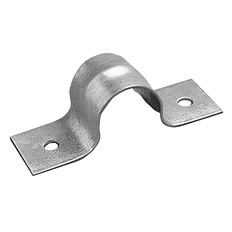 Picture of 1 inch Galvanized 2-Hole Pipe Strap