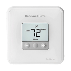 Picture of Honeywell Pro T1 Series 20 - 30VAC 1-Heat/1-Cool LCD Display Non-Programmable Thermostat, White