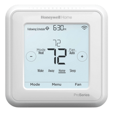 Picture of Honeywell Lyric T6 Pro T Series 20 to 30VAC 2H/2C (Heat Pump) 2H/2C (Conventional) Touch Screen Programmable Thermostat