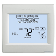 Picture of Honeywell VisionPro 8000 Touchscreen 7 Day 1 Heat/1 Cool Universal Programmable Thermostat, Artic White
