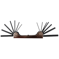 Picture of Steel 14-in-1 Folding Hex Key Wrench Set, Chrome-Plated