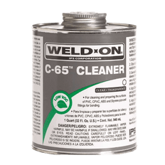 Picture of Weld-On C-65 Pipe Cleaner, 4 oz, Clear