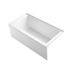 Picture of Kohler Underscore 60 inch x 30 inch Bath with Integral Apron, Integral Flange Left Hand Drain, White