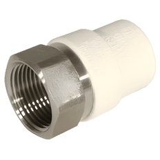 Picture of KBI CPVC/Stainless Steel Transition Lead-Free Adapter, 1 inch x 1 inch CTS, FPT x Socket, Tan