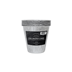 Picture of Louisiana Grills 2 qt Aluminum Disposable Foil Bucket Liner; 6/Pack