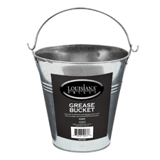 Picture of Louisiana Grills 2 qt Steel Grease Bucket, Galvanized