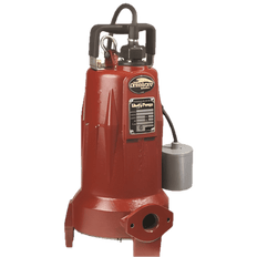 Picture of Liberty Pumps Omnivore 1-Phase 60 Hz Cast-Iron Grinder Pump with Float Switch, 2 HP, 3450 rpm, 208 - 230V, 15A