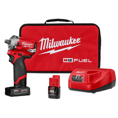 Picture of Milwaukee M12 Fuel 12V Lithium-Ion Straight Drive Stubby Impact Wrench Kit