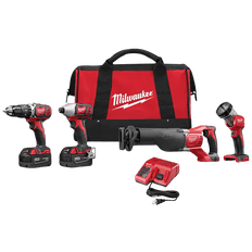 Picture of Milwaukee M18 Cordless Lithium-Ion 4-Tool Combo Kit