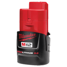 Picture of Milwaukee M12 Redlithium Compact Battery Pack, 3 Ah Lithium-Ion Battery, 12 V (Bare Tool)