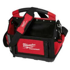 Picture of Milwaukee Packout 15 inch L x 11 inch W x 17 inch H 33 Pocket Ballistic Polyester/Fabric Tool Tote, Red