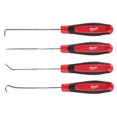 Picture of Milwaukee 4 Piece Hook and Pick Set, Red and Black