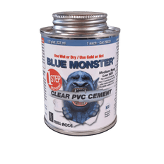 Picture of Blue Monster 8 oz Weatherproof 1-Step PVC Pipe Cement, Blue