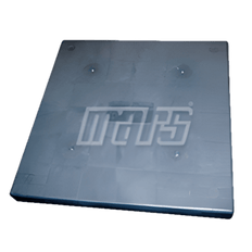 Picture of Mars 32 inch L x 32 inch W x 3 inch H Plastic Equipment Pad, Gray