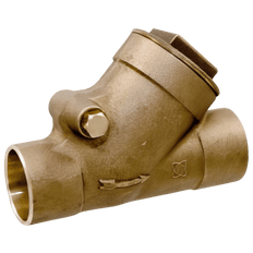 Picture of Nibco S-413-Y-LF Regrinding Y-Pattern Lead Free Bronze Alloy Check Valve, 3/4 inch, Compression x Compression