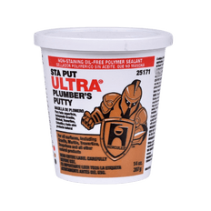 Picture of Hercules Sta Put Ultra 25171 Plumber Putty, 14 oz, Off-White