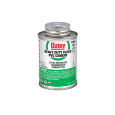 Picture of Oatey Heavy Bodied PVC Pipe Cement, 4 oz Can, Clear