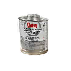 Picture of Oatey Heavy Bodied Industrial Grade Lo-VOC CPVC Pipe Cement, 32 oz Can, Gray